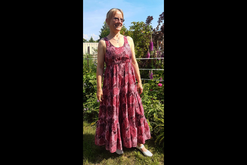 Sommerkleid mit Stufenrock