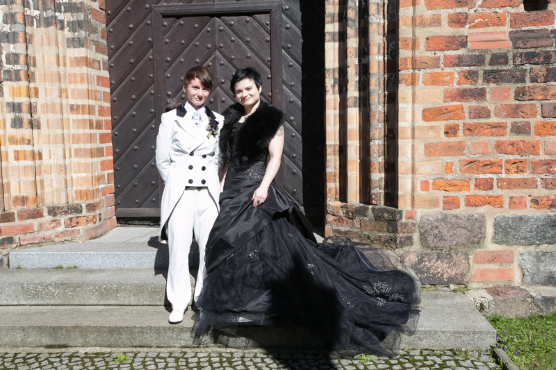 Brautkleid angepasst