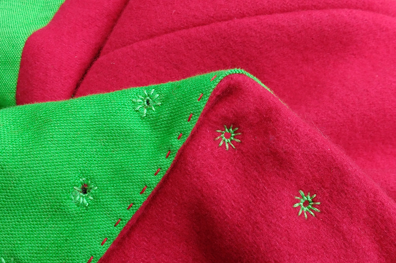 Detail Schnürleiste und Ziernaht
